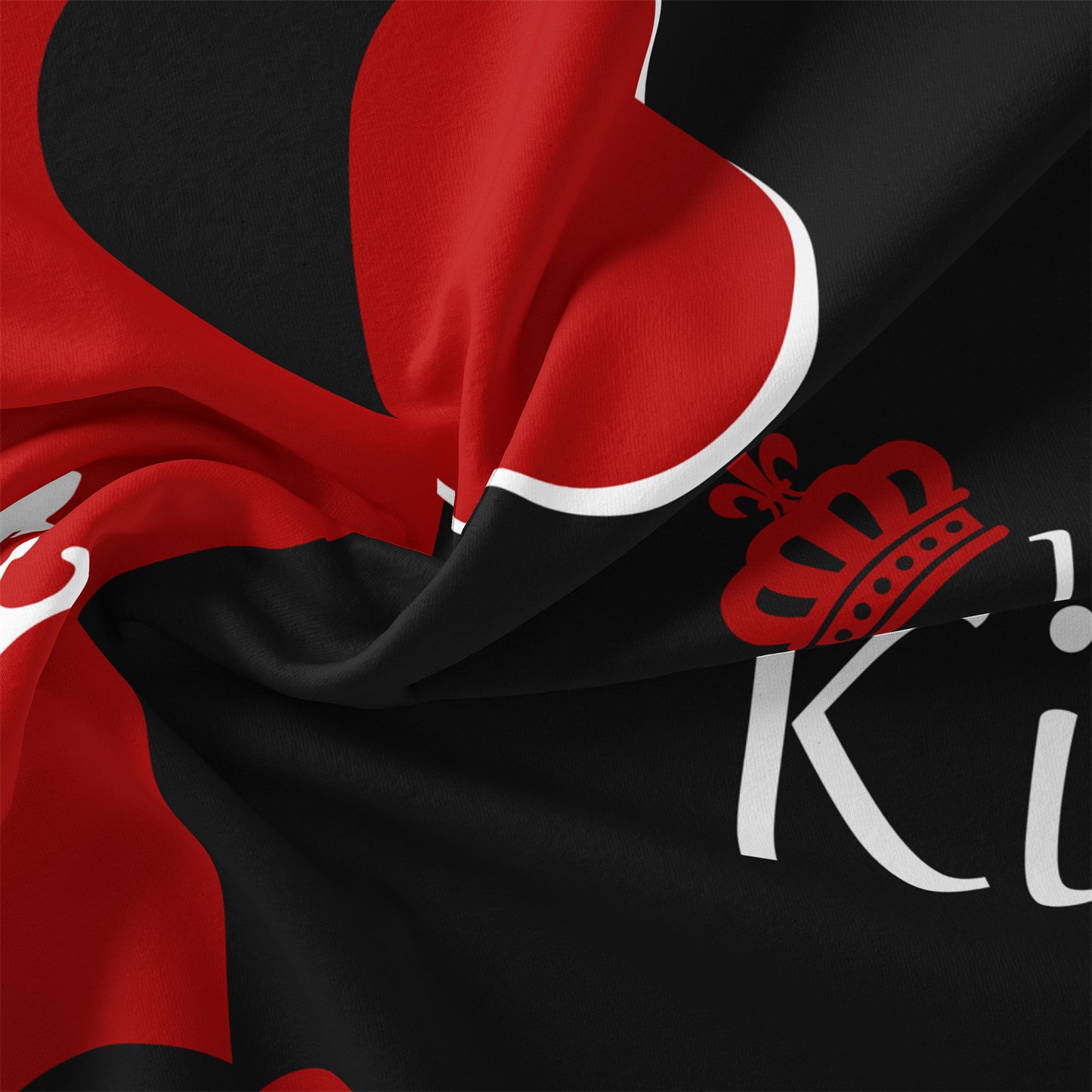 Dreammers Queen King Red Black Couple Duvet Cover Set, His Hers Romantic Soft Bedding Set with Pillowcases