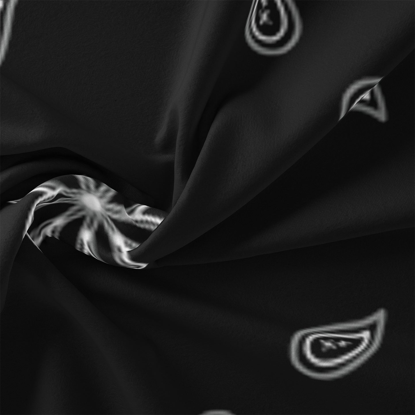 Dreammers Black White Bandana Paisley Duvet Cover Set, Western Boho Soft Bedding Set with Pillowcases