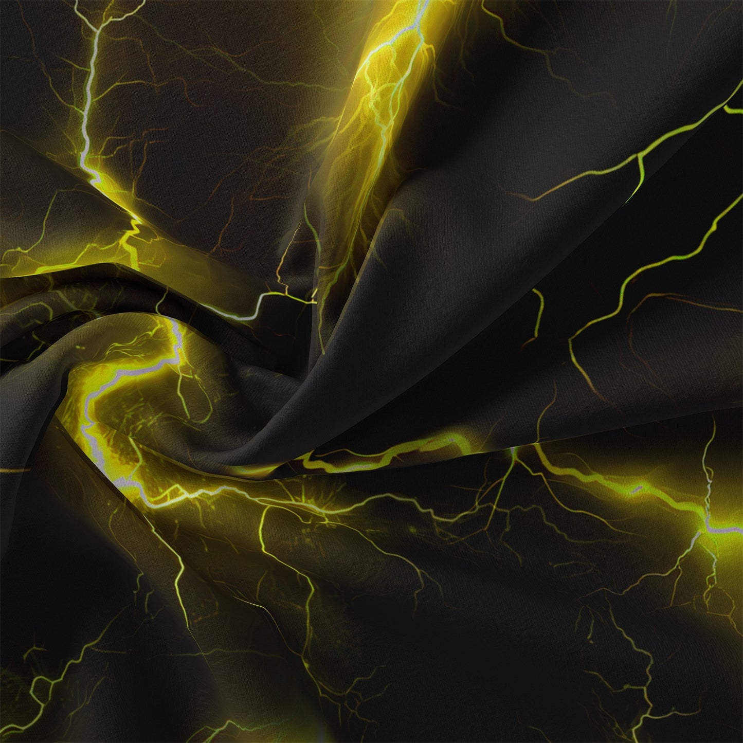 Dreammers 3D Yellow Lightning Duvet Cover Set, Cool Storm Soft Bedding Set with Pillowcases