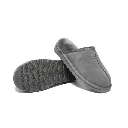 Men Australian Sheepskin Scuff Slippers