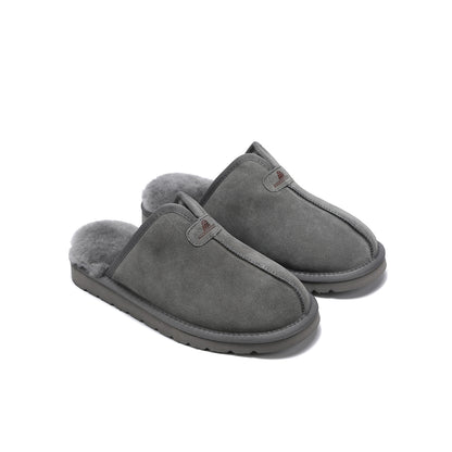Men's Premium Australian Sheepskin Scuff Slippers