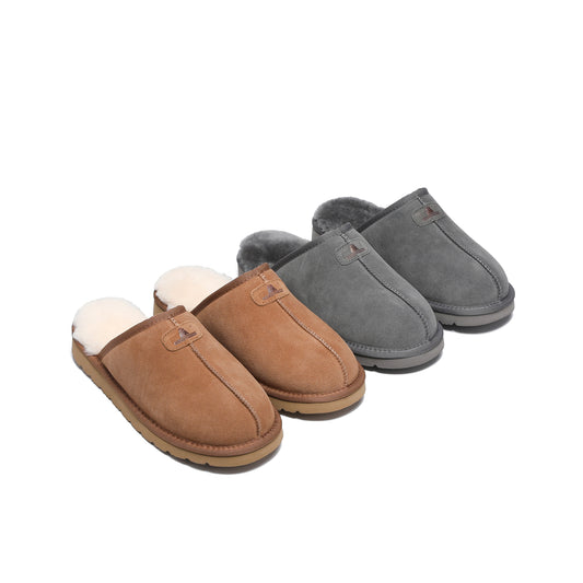 Men Australian Sheepskin Scuff Slippers