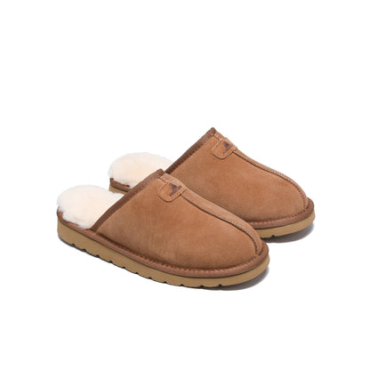 Men Australian Sheepskin Scuff Slippers