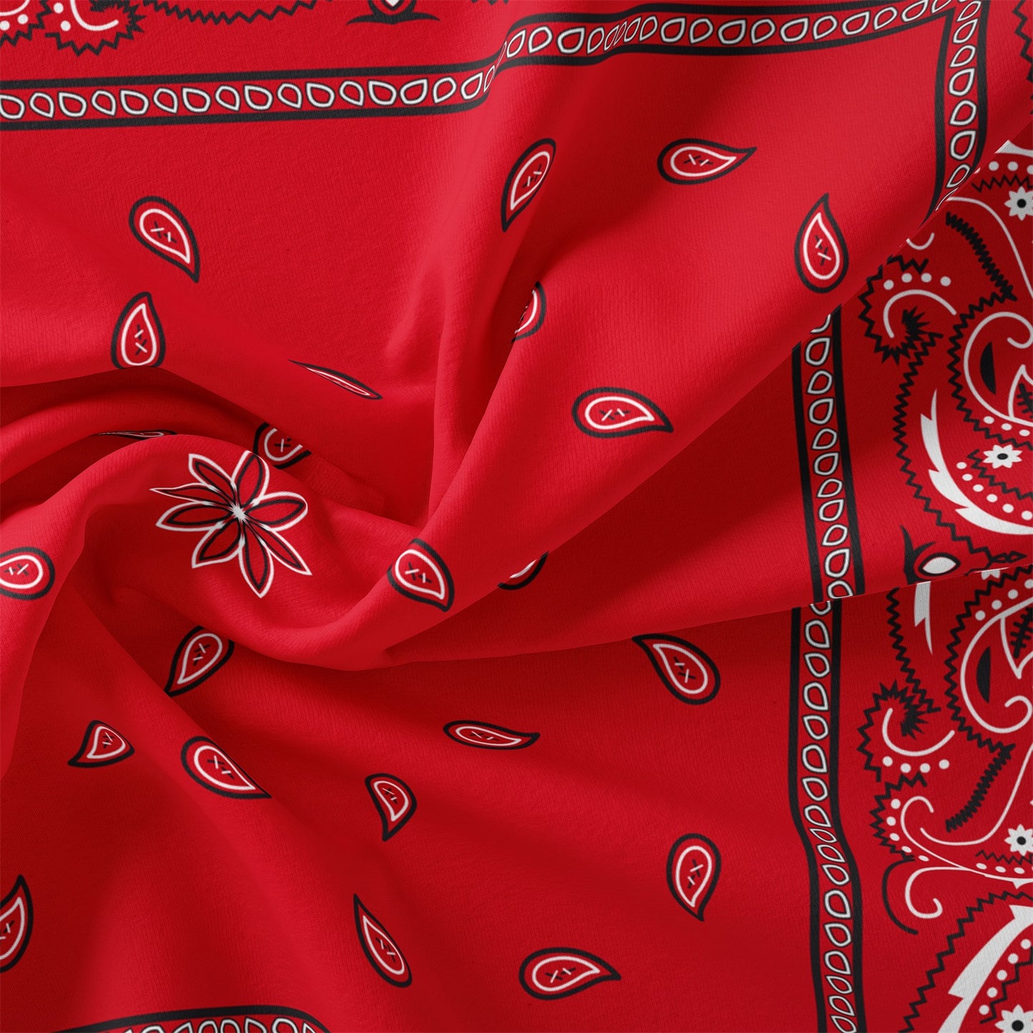 Dreammers Red Black Bandana Paisley Duvet Cover Set, Western Boho Soft Bedding Set with Pillowcases